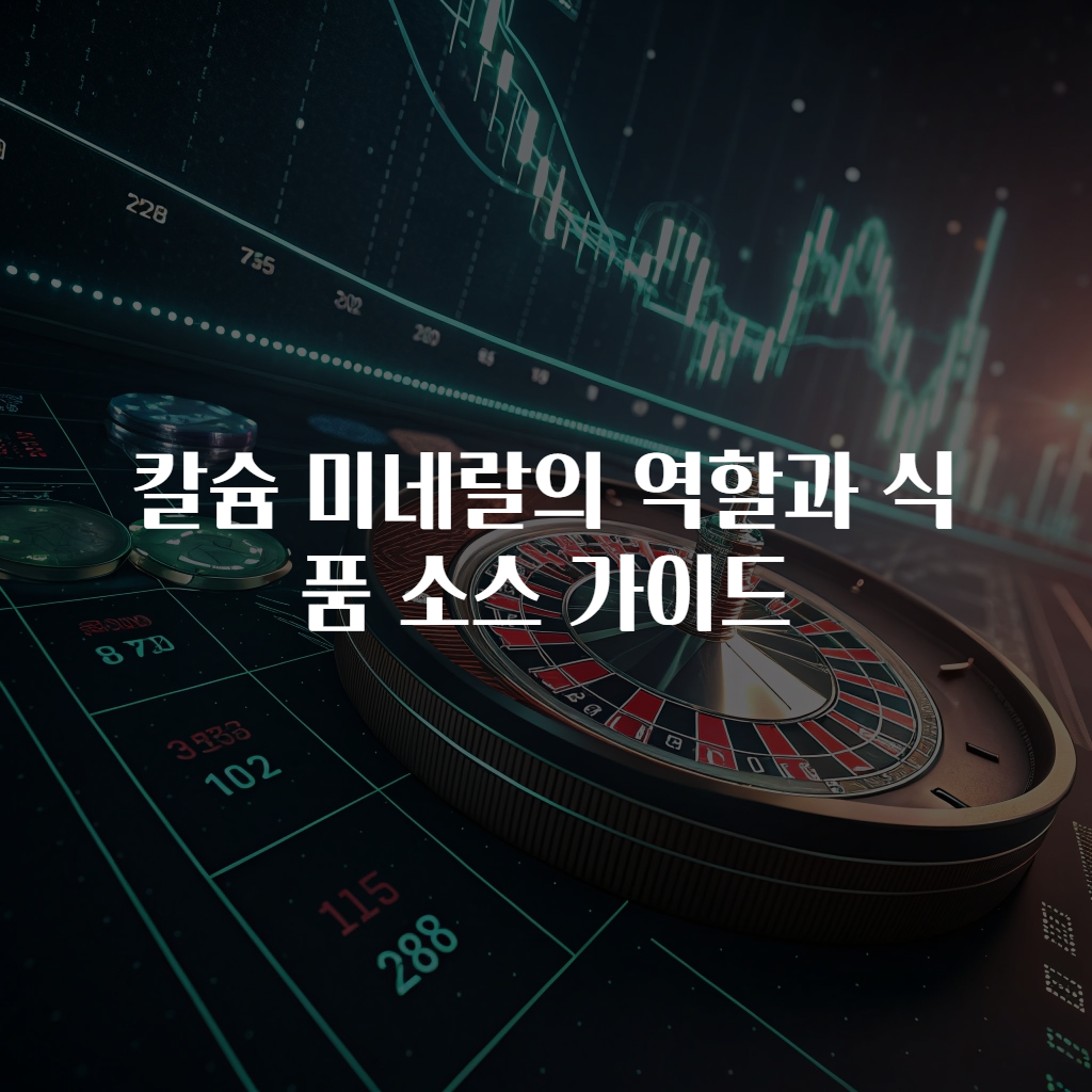 칼슘 미네랄의 역할과 식품 소스 가이드