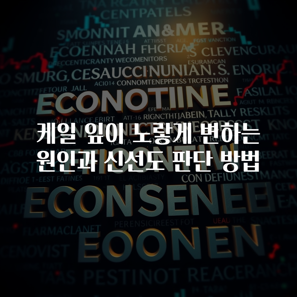 케일 잎이 노랗게 변하는 원인과 신선도 판단 방법