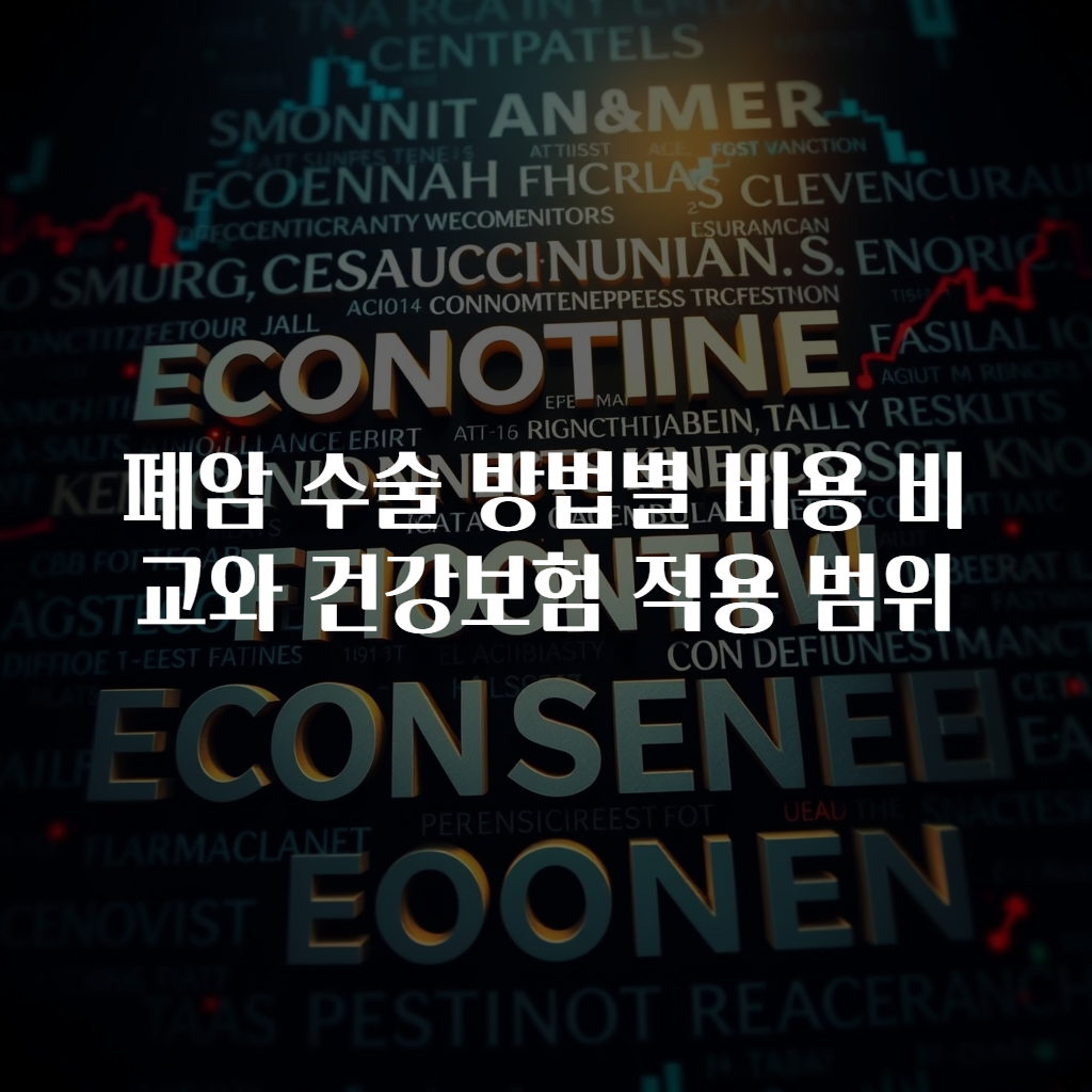 폐암 수술 방법별 비용 비교와 건강보험 적용 범위