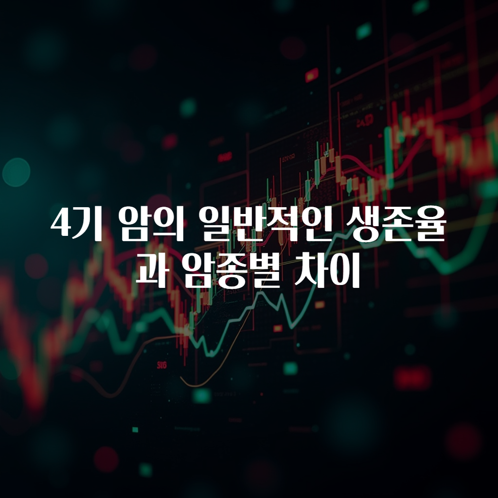 4기 암의 일반적인 생존율과 암종별 차이