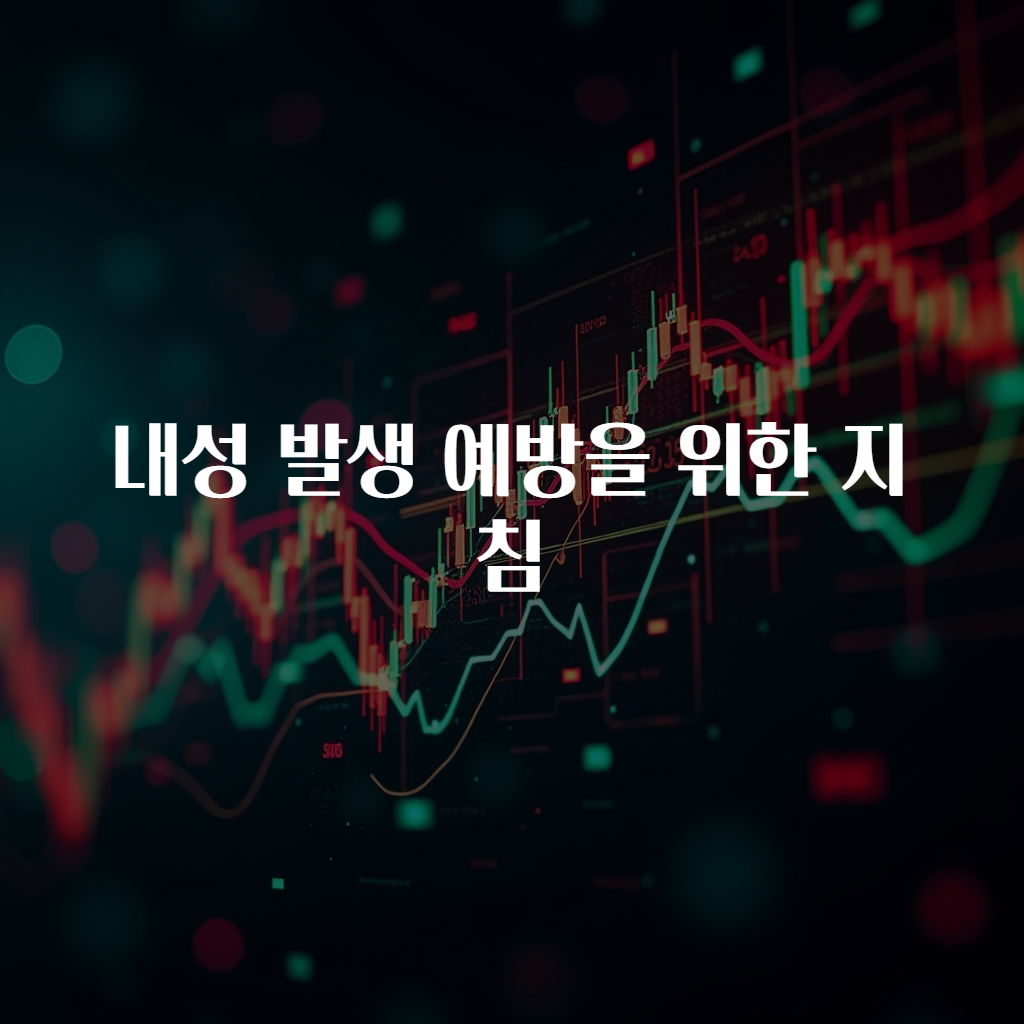 내성 발생 예방을 위한 지침