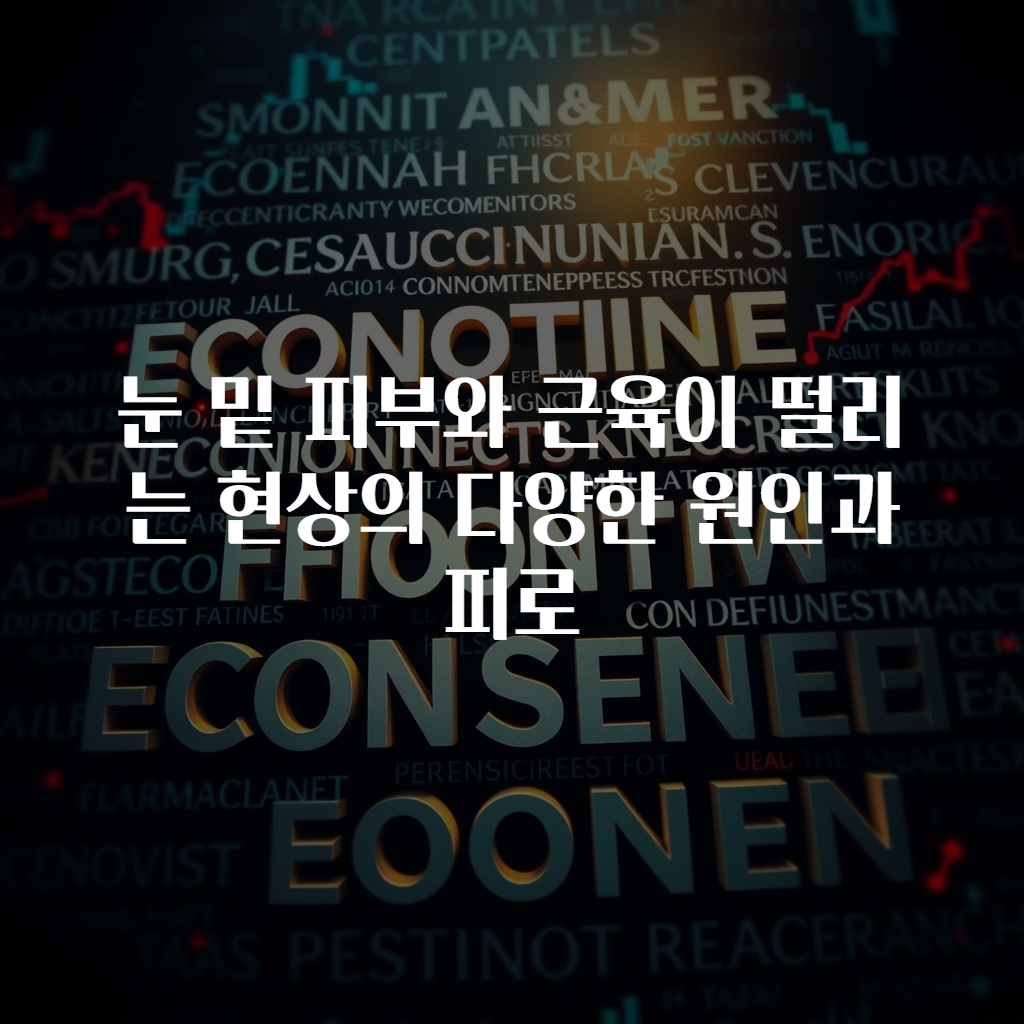 눈 밑 피부와 근육이 떨리는 현상의 다양한 원인과 피로