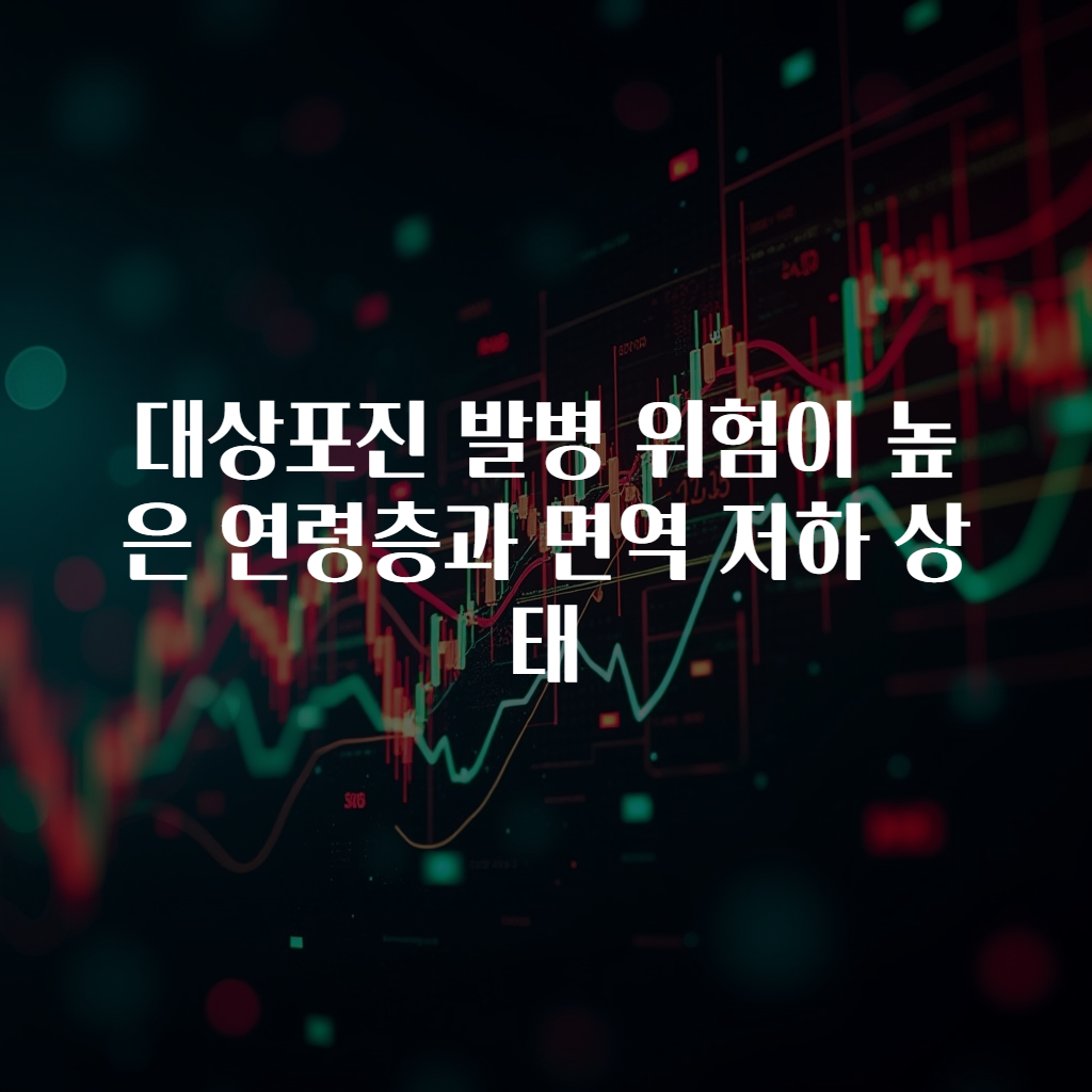 대상포진 발병 위험이 높은 연령층과 면역 저하 상태