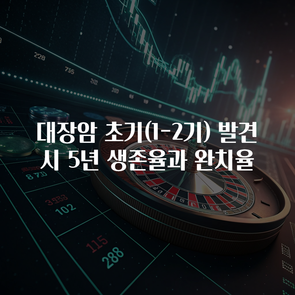 대장암 초기(1-2기) 발견 시 5년 생존율과 완치율