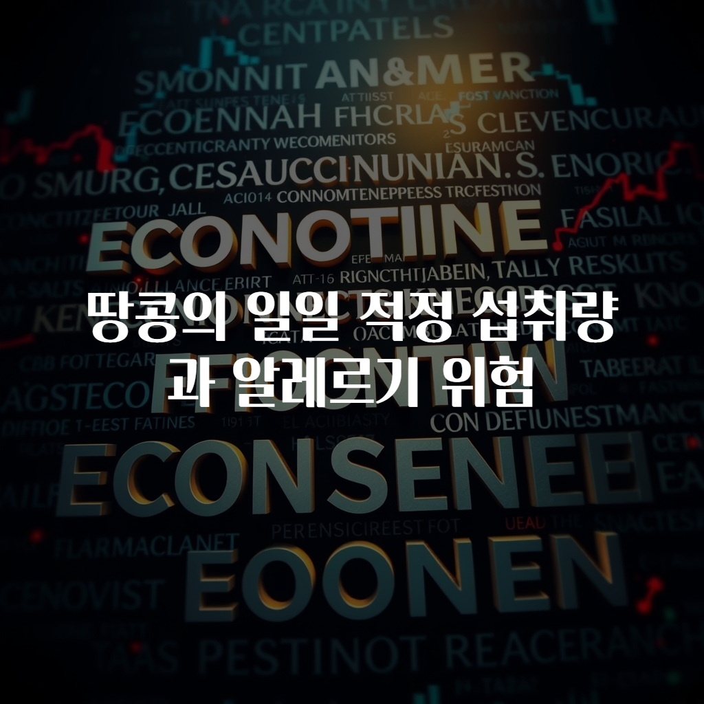 땅콩의 일일 적정 섭취량과 알레르기 위험