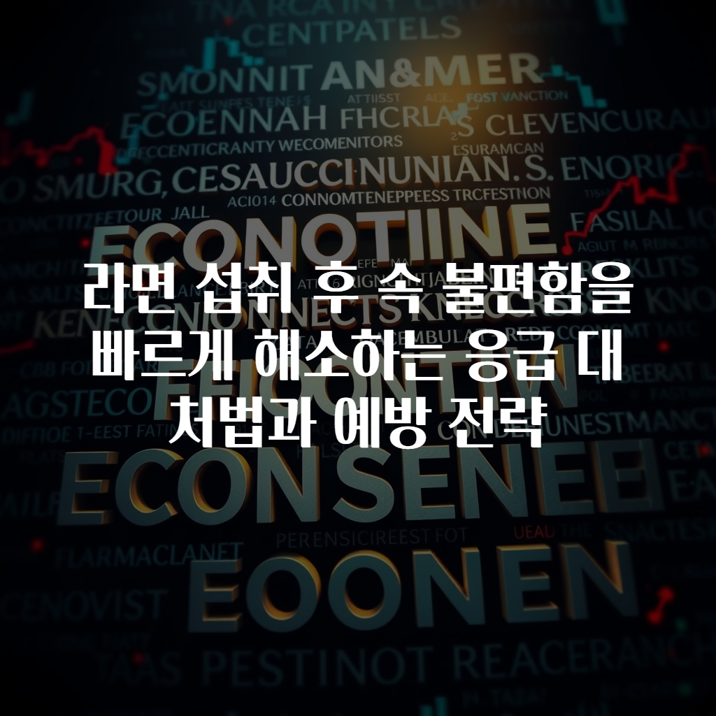 라면 섭취 후 속 불편함을 빠르게 해소하는 응급 대처법과 예방 전략