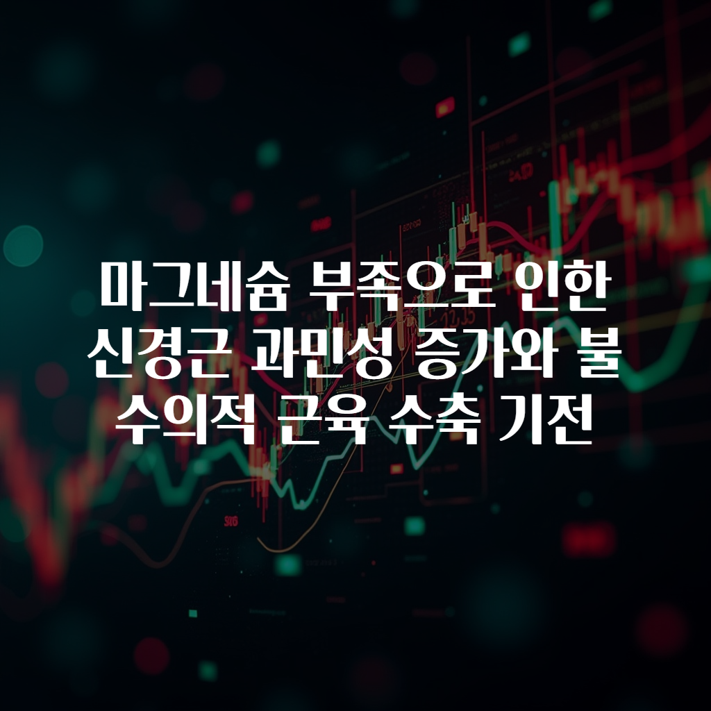 마그네슘 부족으로 인한 신경근 과민성 증가와 불수의적 근육 수축 기전