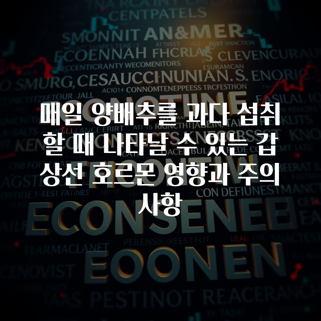 매일 양배추를 과다 섭취할 때 나타날 수 있는 갑상선 호르몬 영향과 주의사항