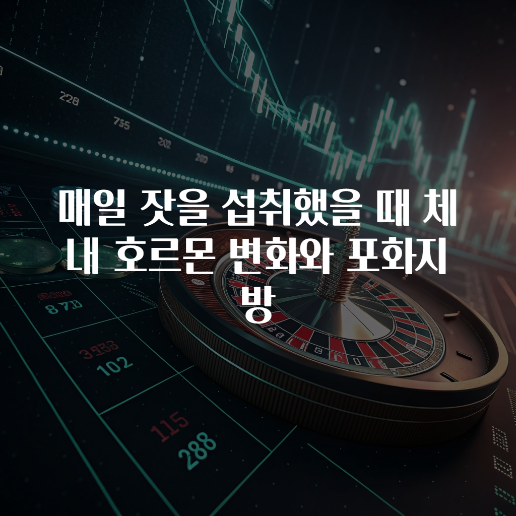매일 잣을 섭취했을 때 체내 호르몬 변화와 포화지방