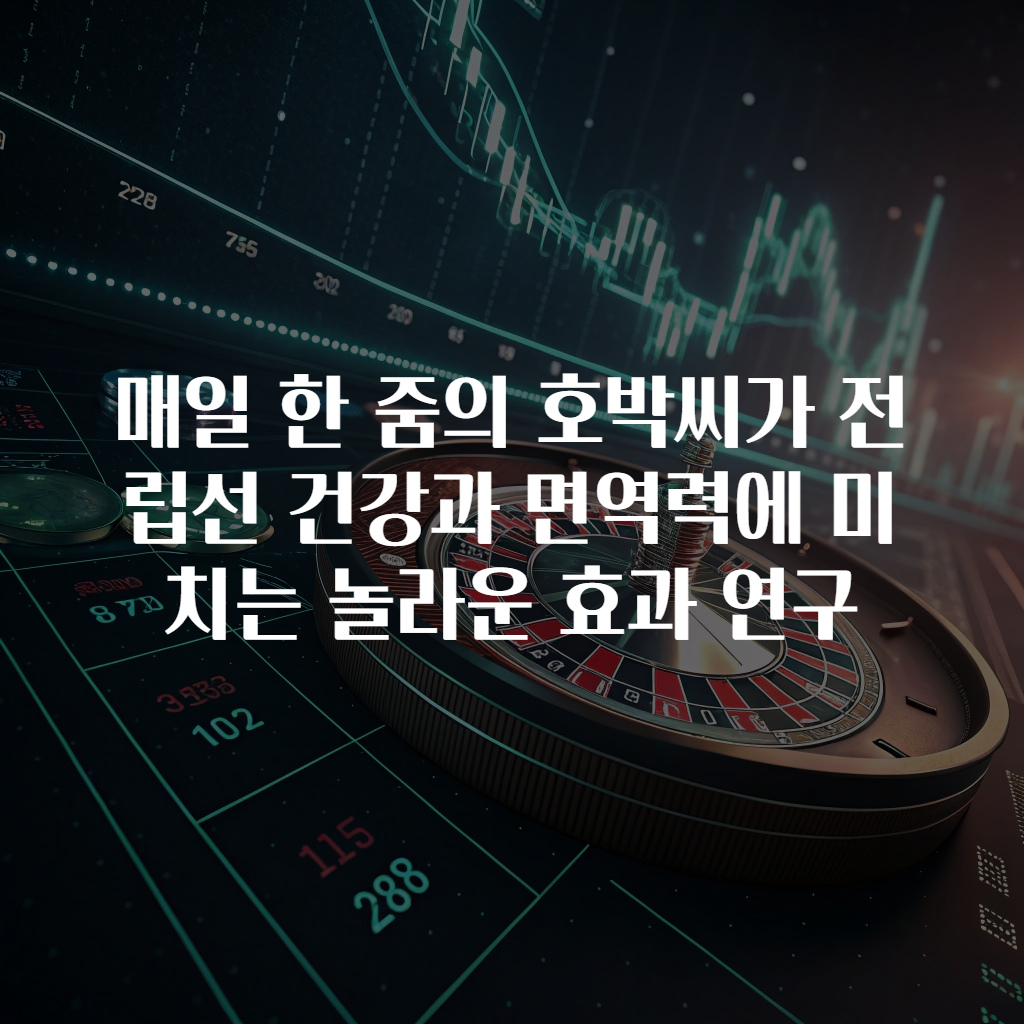 매일 한 줌의 호박씨가 전립선 건강과 면역력에 미치는 놀라운 효과 연구