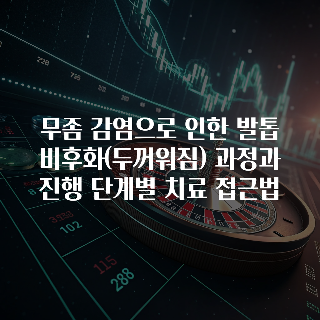 무좀 감염으로 인한 발톱 비후화(두꺼워짐) 과정과 진행 단계별 치료 접근법