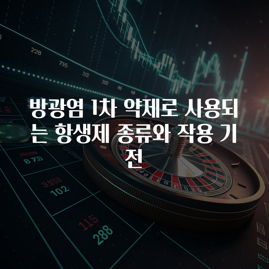 방광염 1차 약제로 사용되는 항생제 종류와 작용 기전