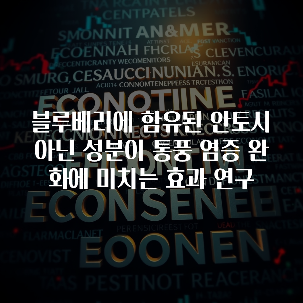 블루베리에 함유된 안토시아닌 성분이 통풍 염증 완화에 미치는 효과 연구