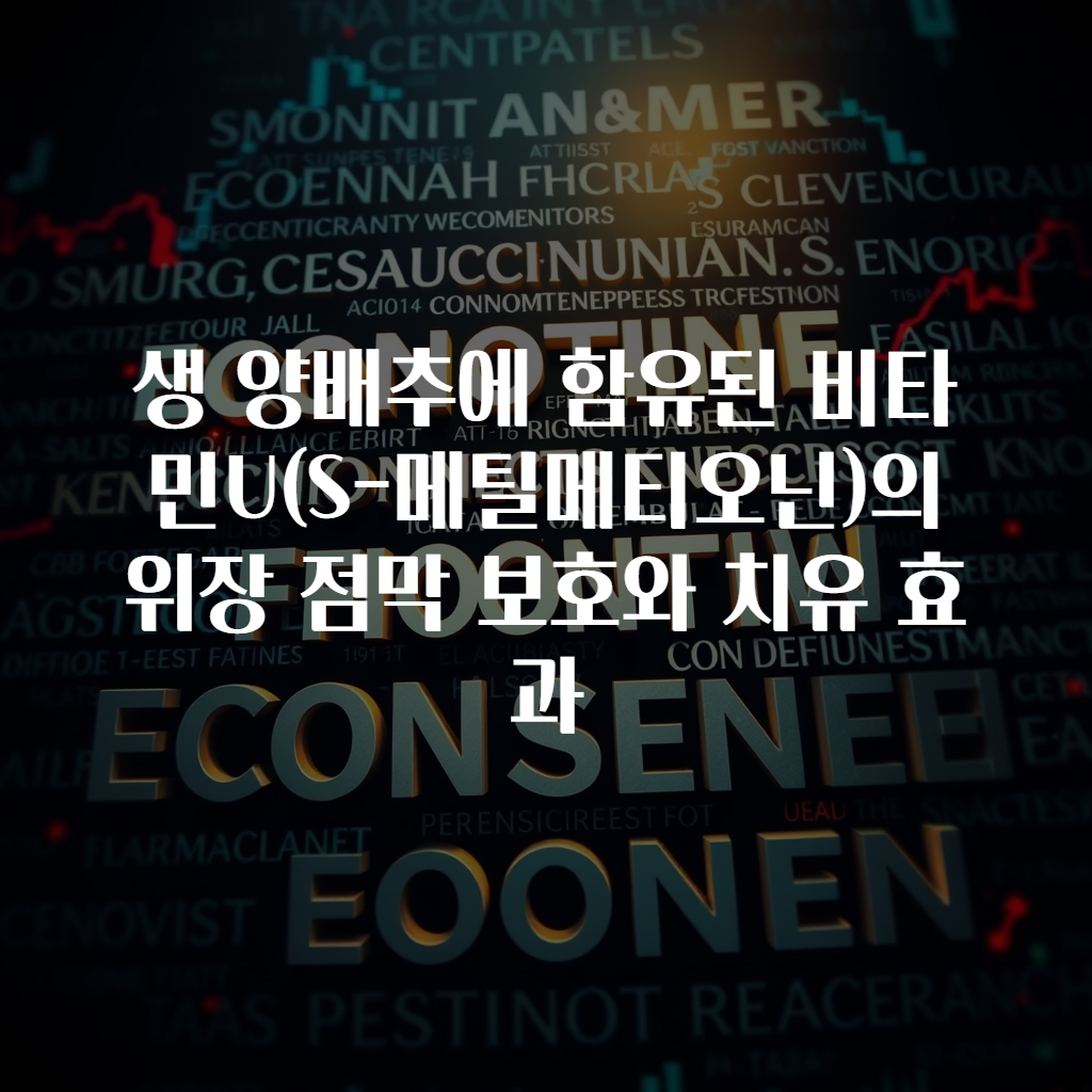 생 양배추에 함유된 비타민U(S-메틸메티오닌)의 위장 점막 보호와 치유 효과