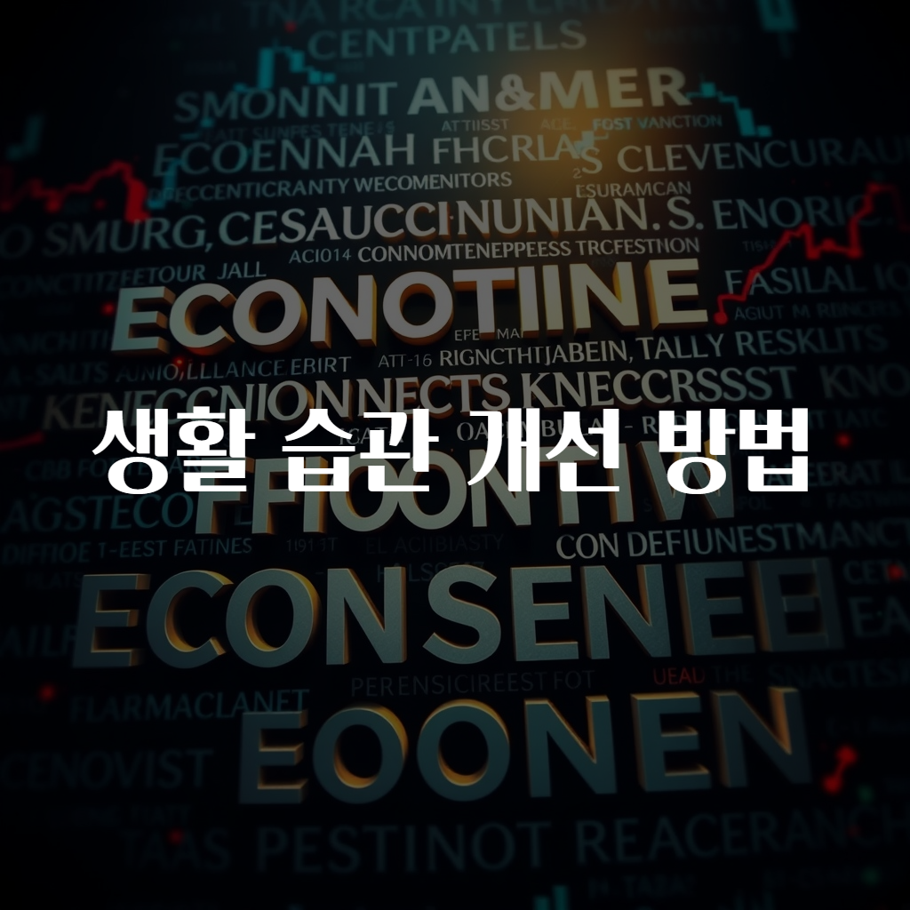 생활 습관 개선 방법