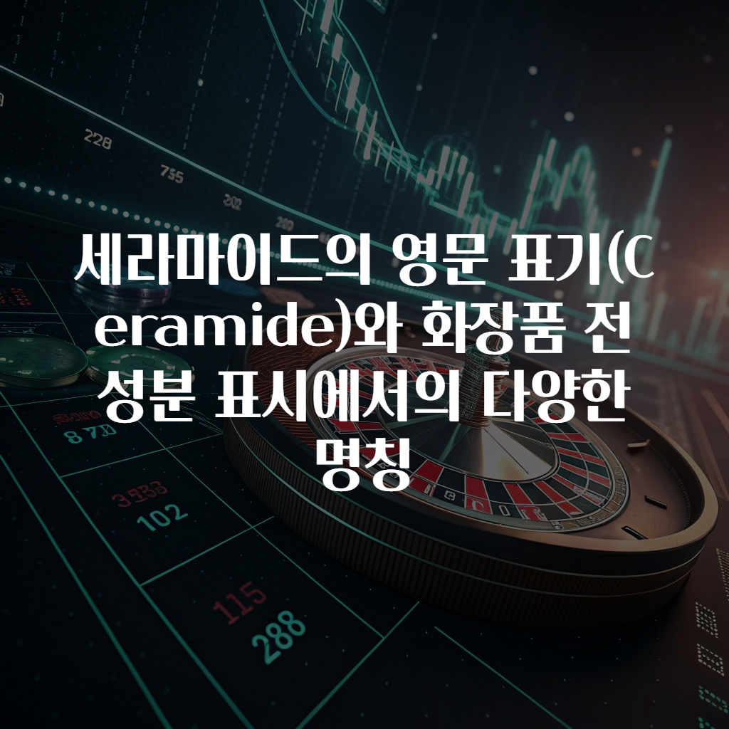 세라마이드의 영문 표기(Ceramide)와 화장품 전성분 표시에서의 다양한 명칭