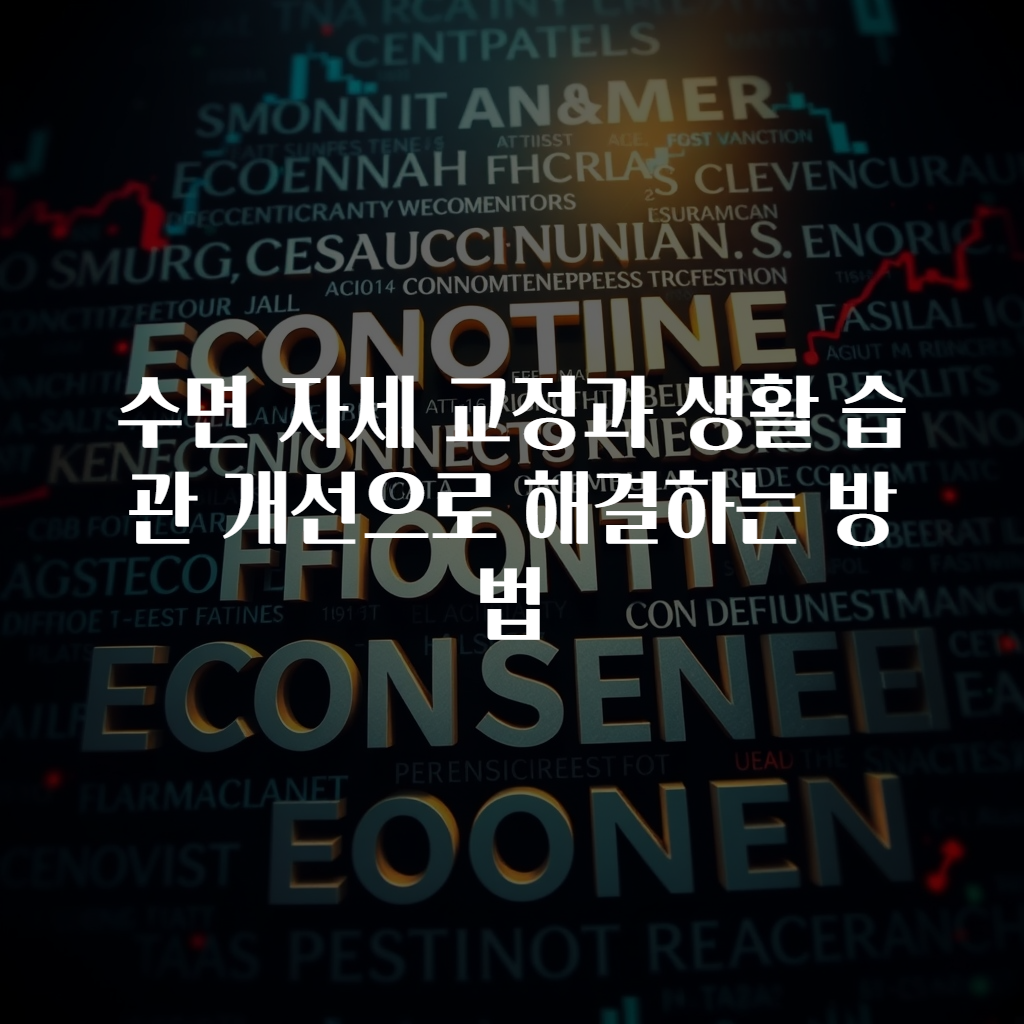 수면 자세 교정과 생활 습관 개선으로 해결하는 방법