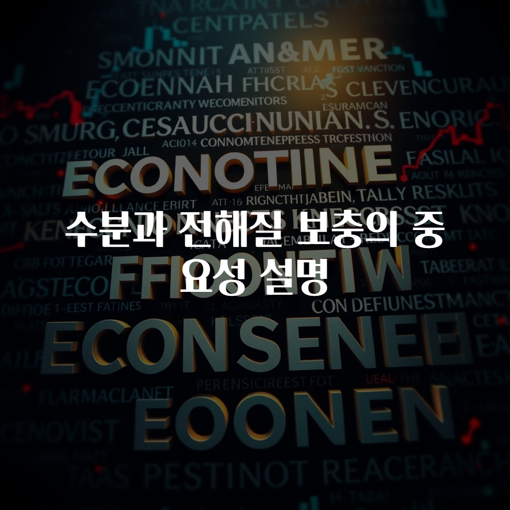 수분과 전해질 보충의 중요성 설명