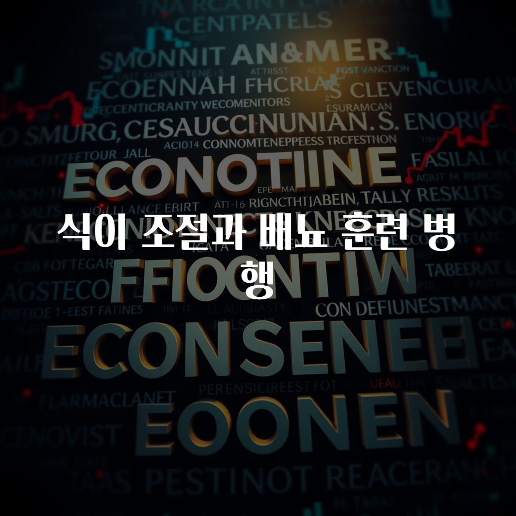 식이 조절과 배뇨 훈련 병행