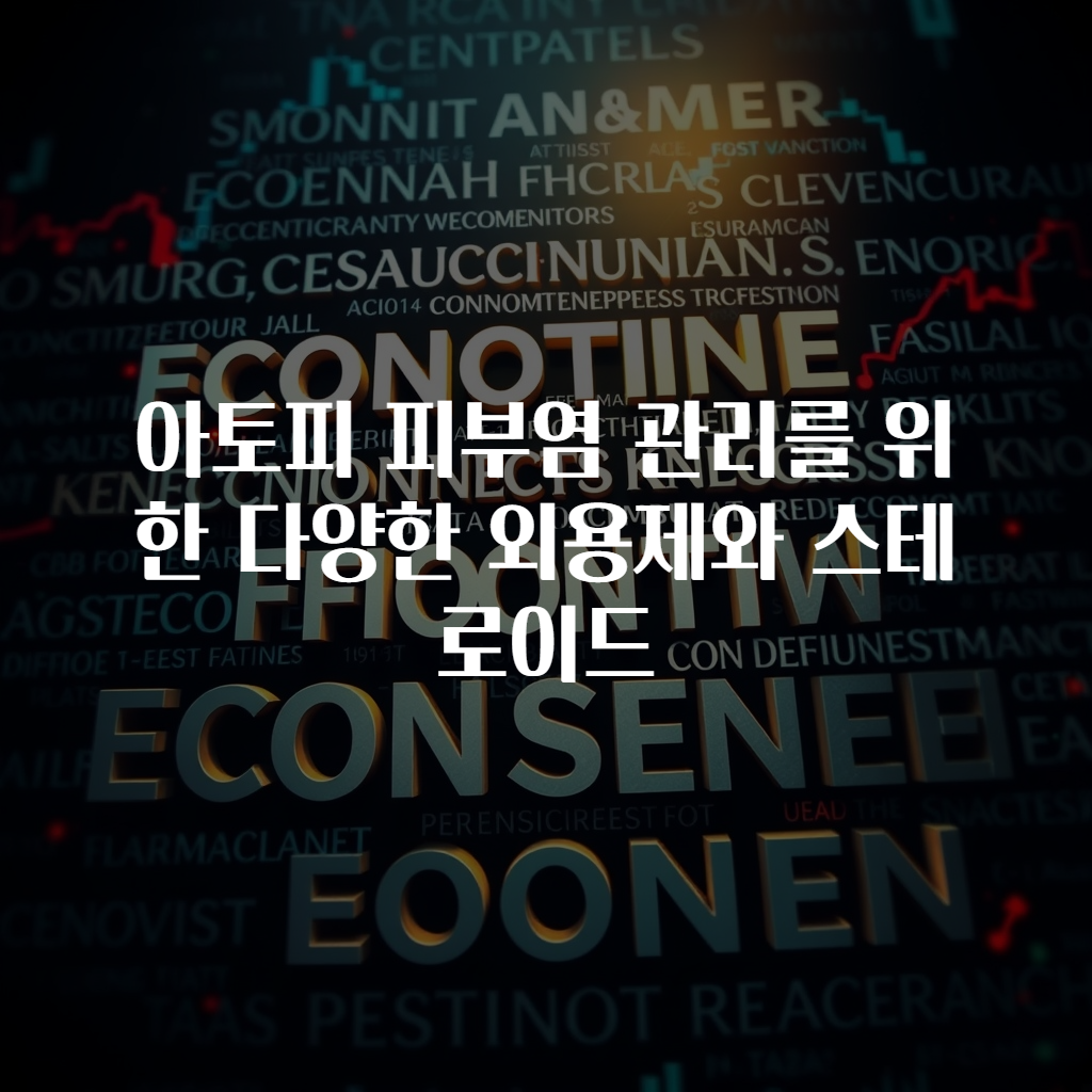 아토피 피부염 관리를 위한 다양한 외용제와 스테로이드