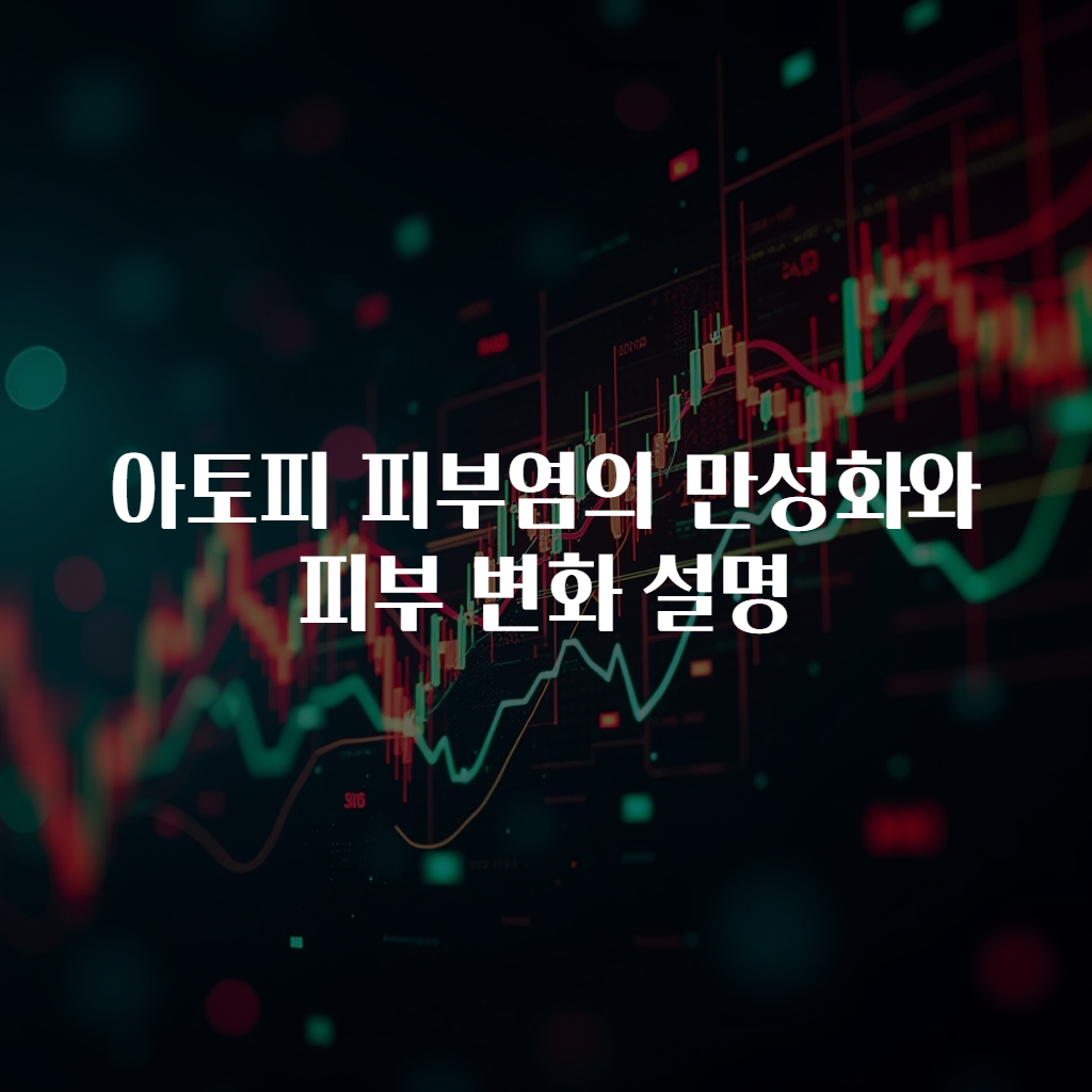 아토피 피부염의 만성화와 피부 변화 설명