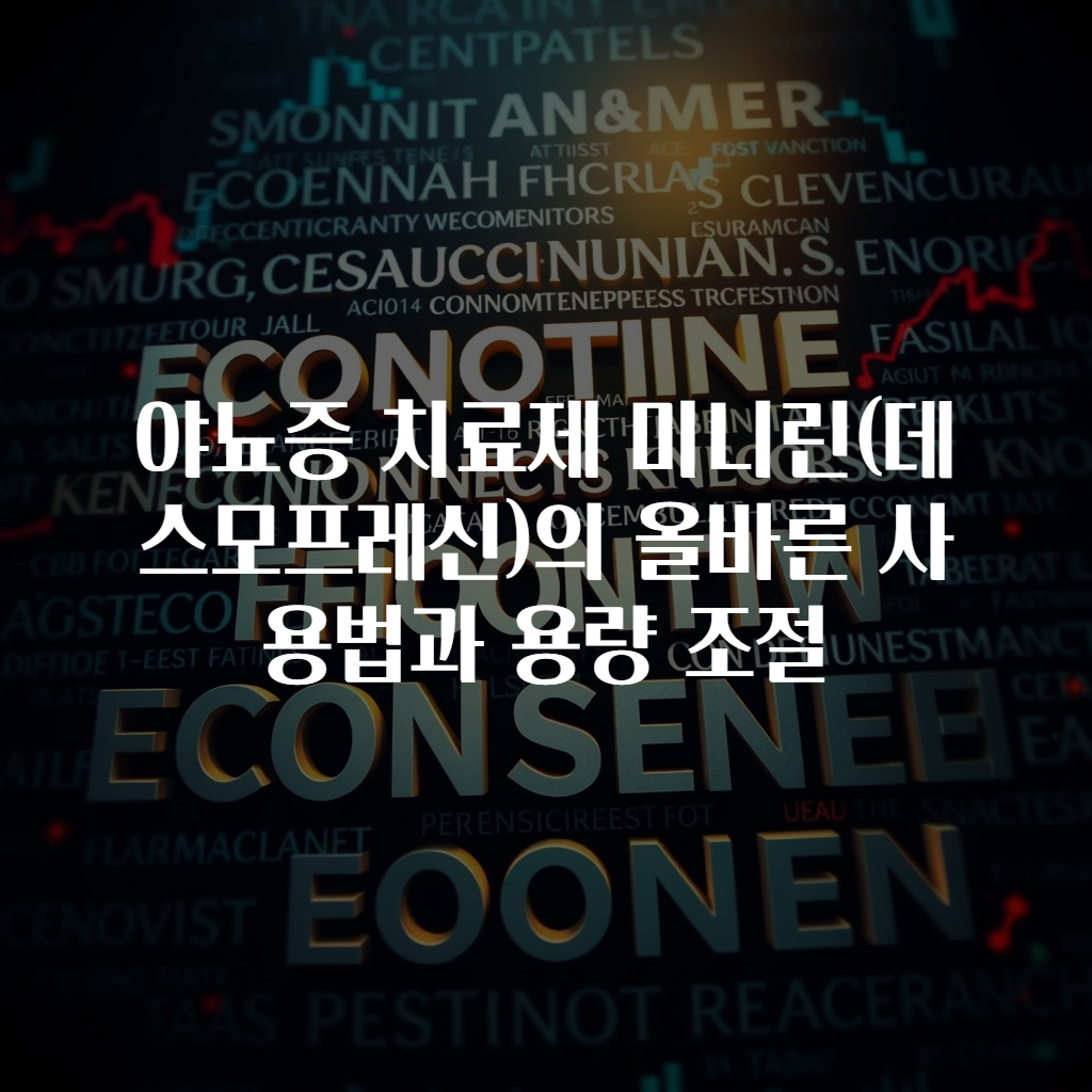 야뇨증 치료제 미니린(데스모프레신)의 올바른 사용법과 용량 조절