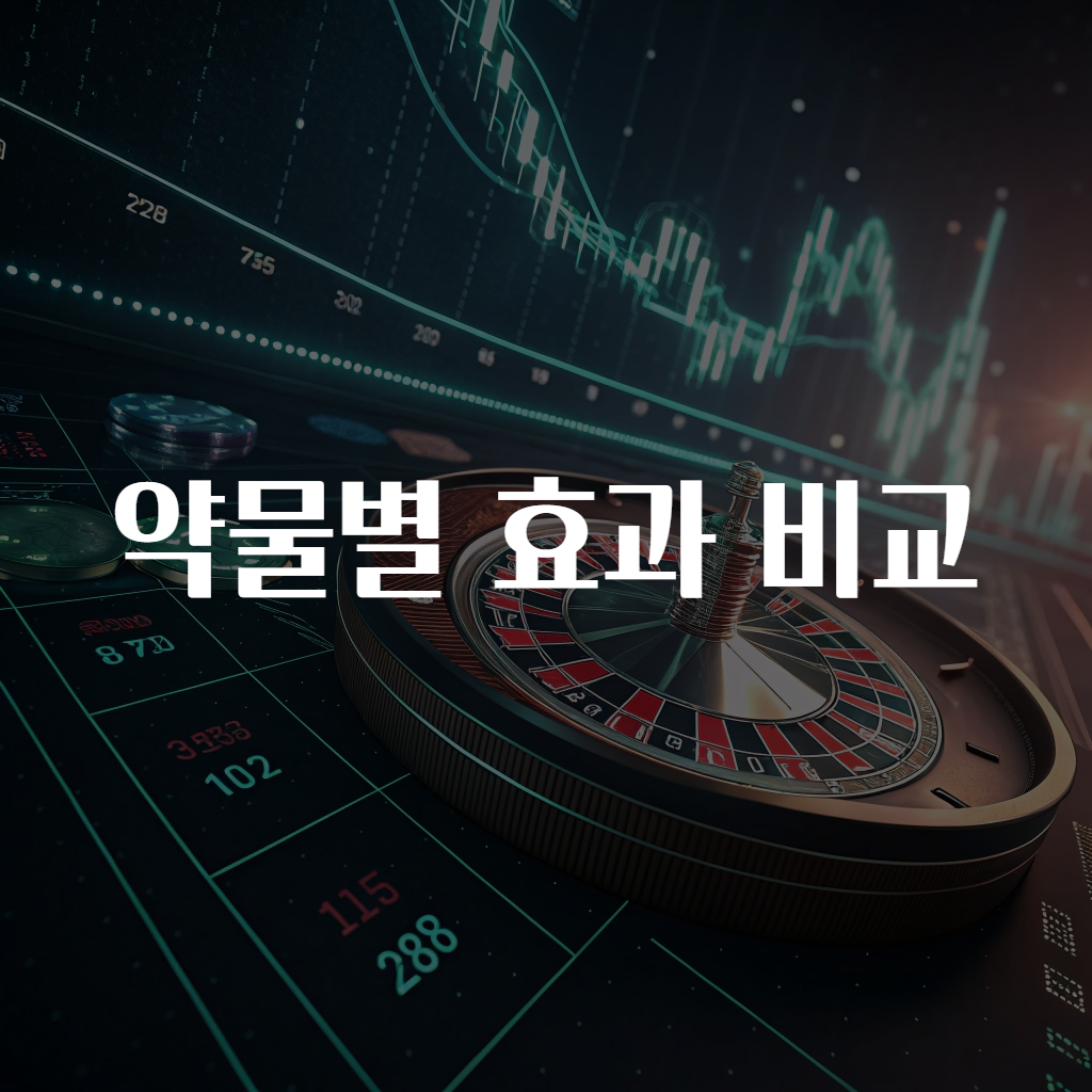 약물별 효과 비교