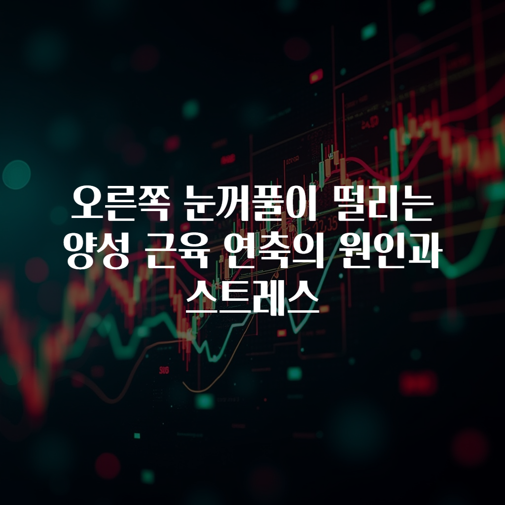 오른쪽 눈꺼풀이 떨리는 양성 근육 연축의 원인과 스트레스