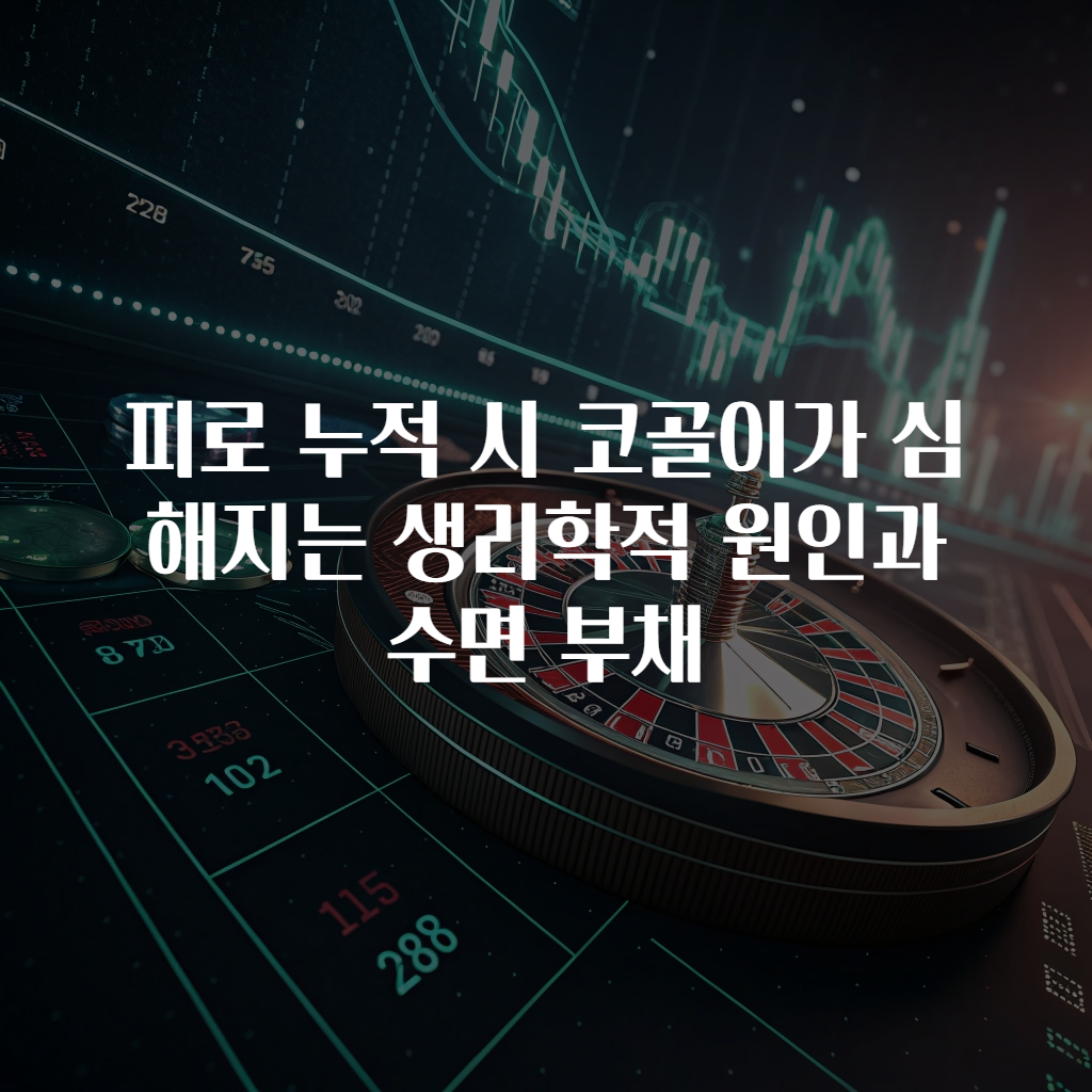 피로 누적 시 코골이가 심해지는 생리학적 원인과 수면 부채