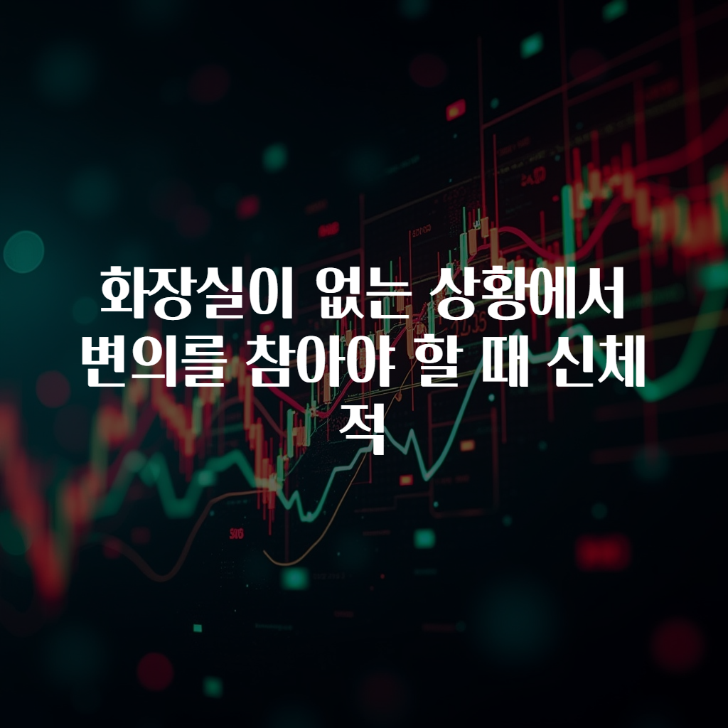 화장실이 없는 상황에서 변의를 참아야 할 때 신체적