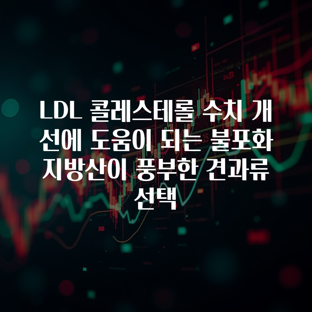 LDL 콜레스테롤 수치 개선에 도움이 되는 불포화지방산이 풍부한 견과류 선택