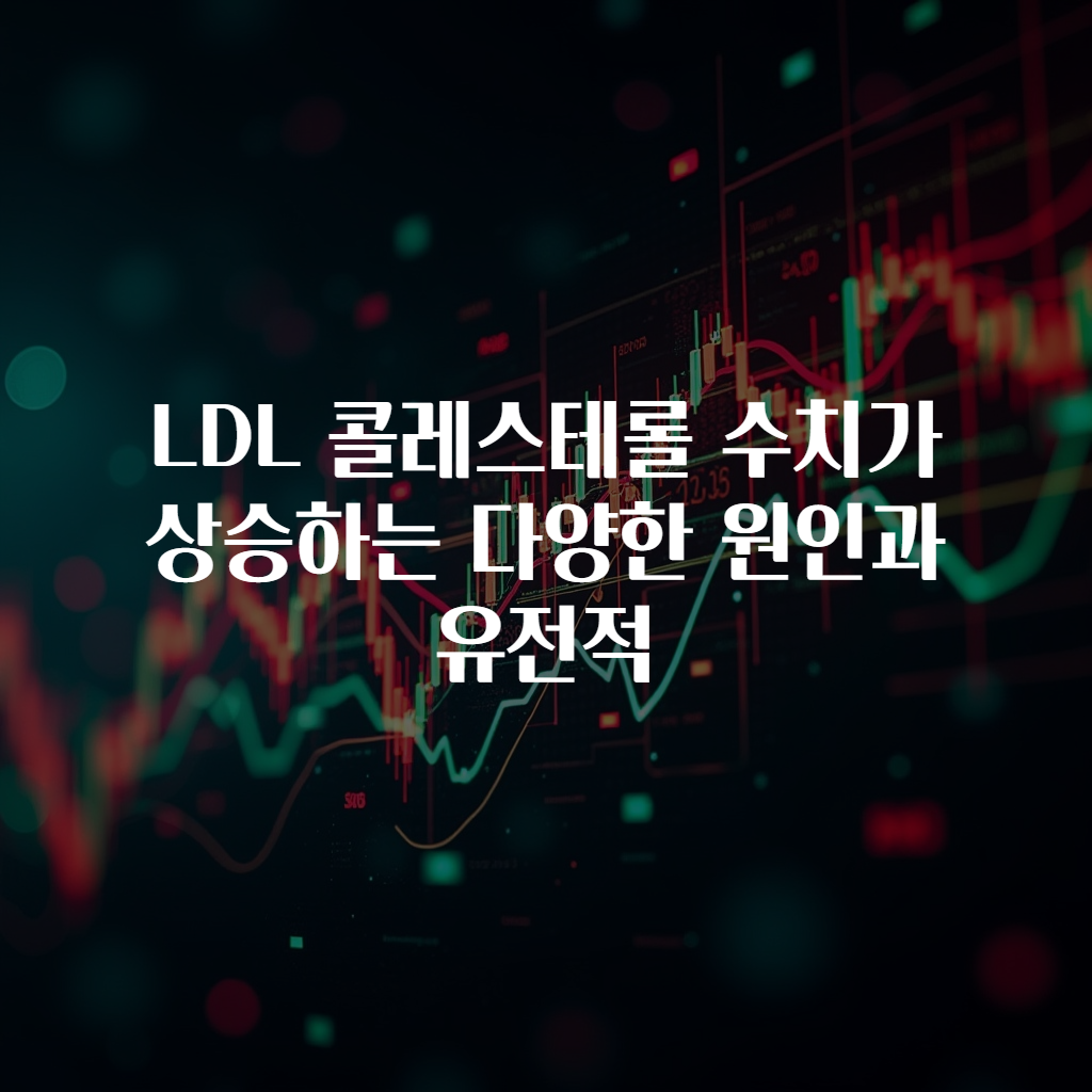 LDL 콜레스테롤 수치가 상승하는 다양한 원인과 유전적