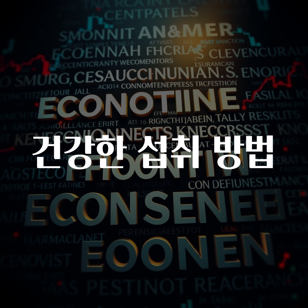 건강한 섭취 방법