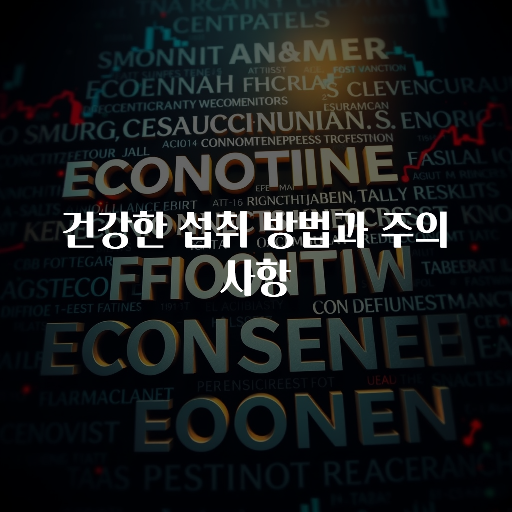 건강한 섭취 방법과 주의사항