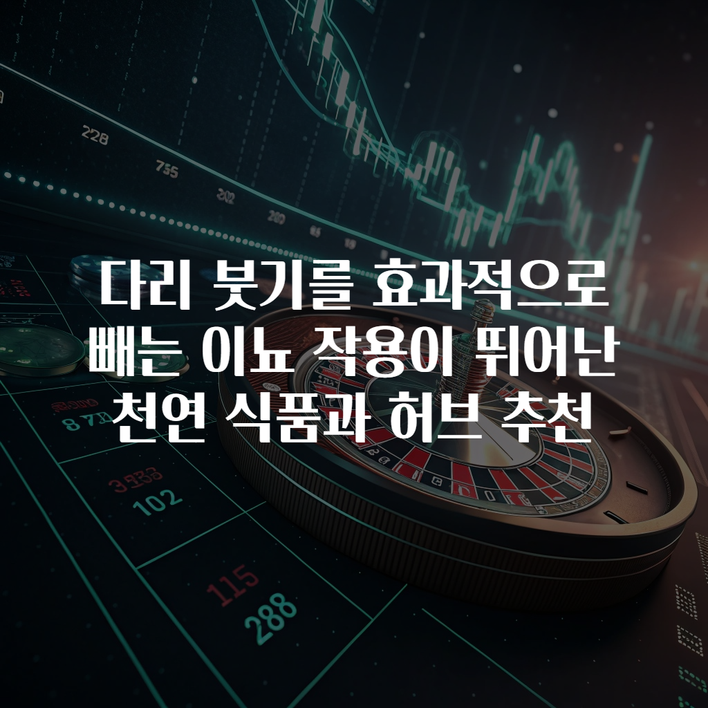 다리 붓기를 효과적으로 빼는 이뇨 작용이 뛰어난 천연 식품과 허브 추천