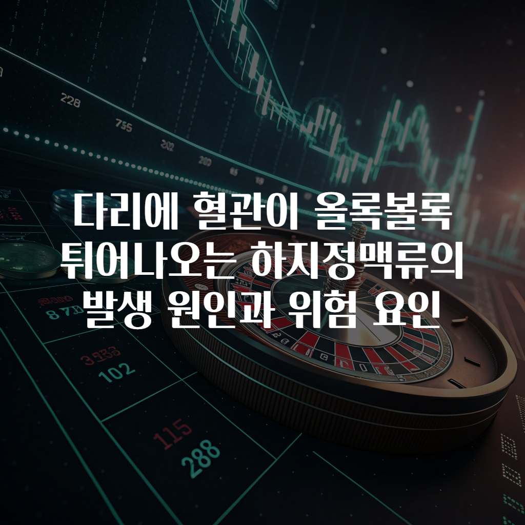 다리에 혈관이 올록볼록 튀어나오는 하지정맥류의 발생 원인과 위험 요인