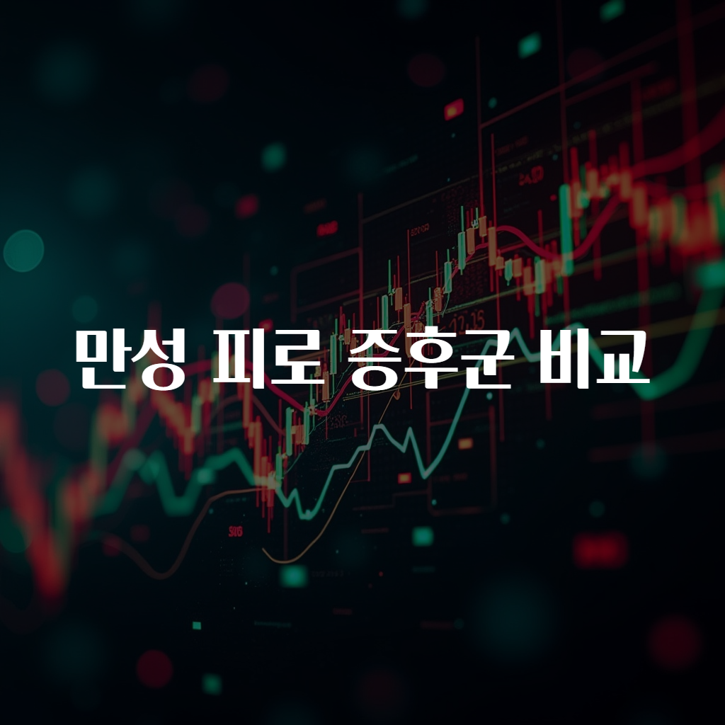 만성 피로 증후군 비교