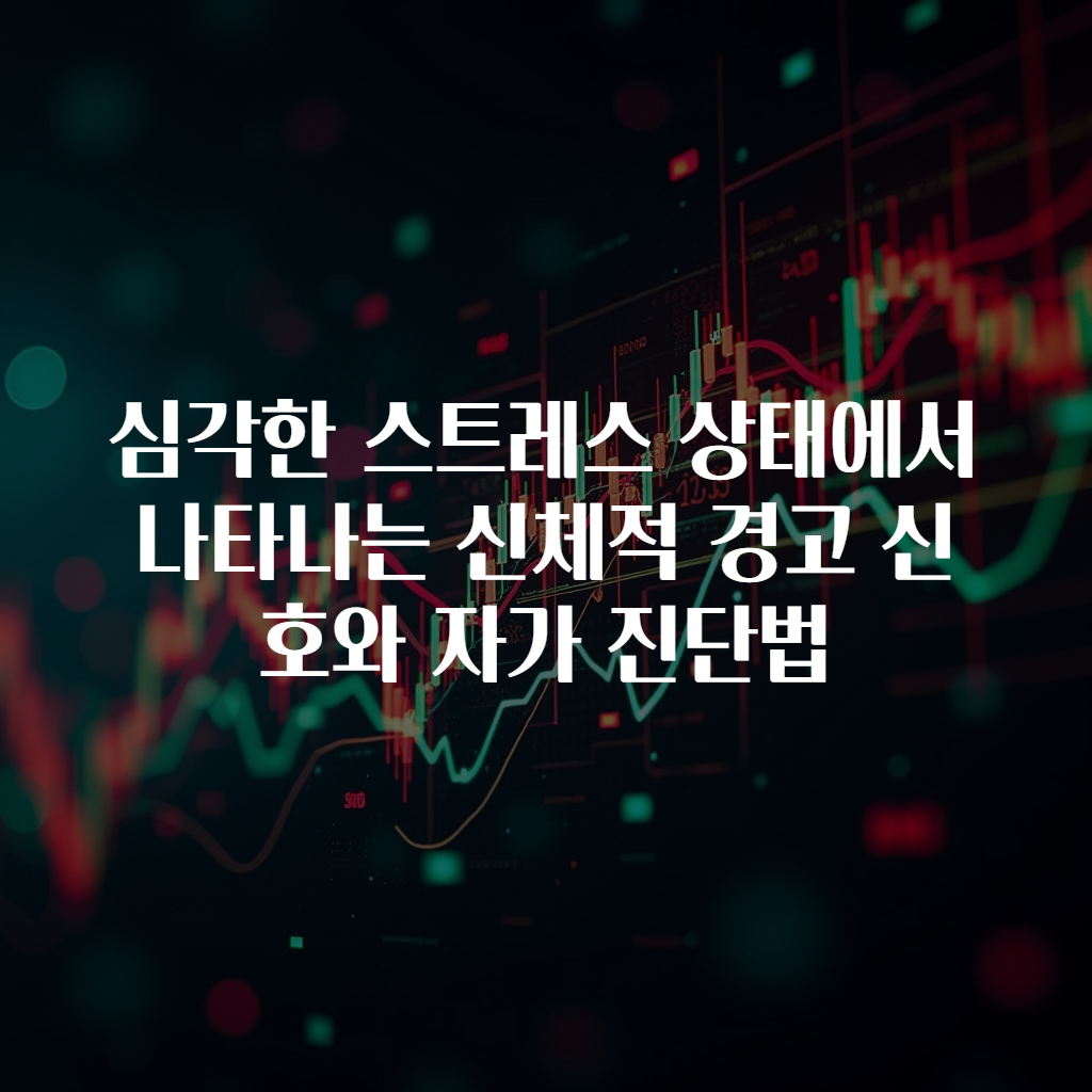 심각한 스트레스 상태에서 나타나는 신체적 경고 신호와 자가 진단법