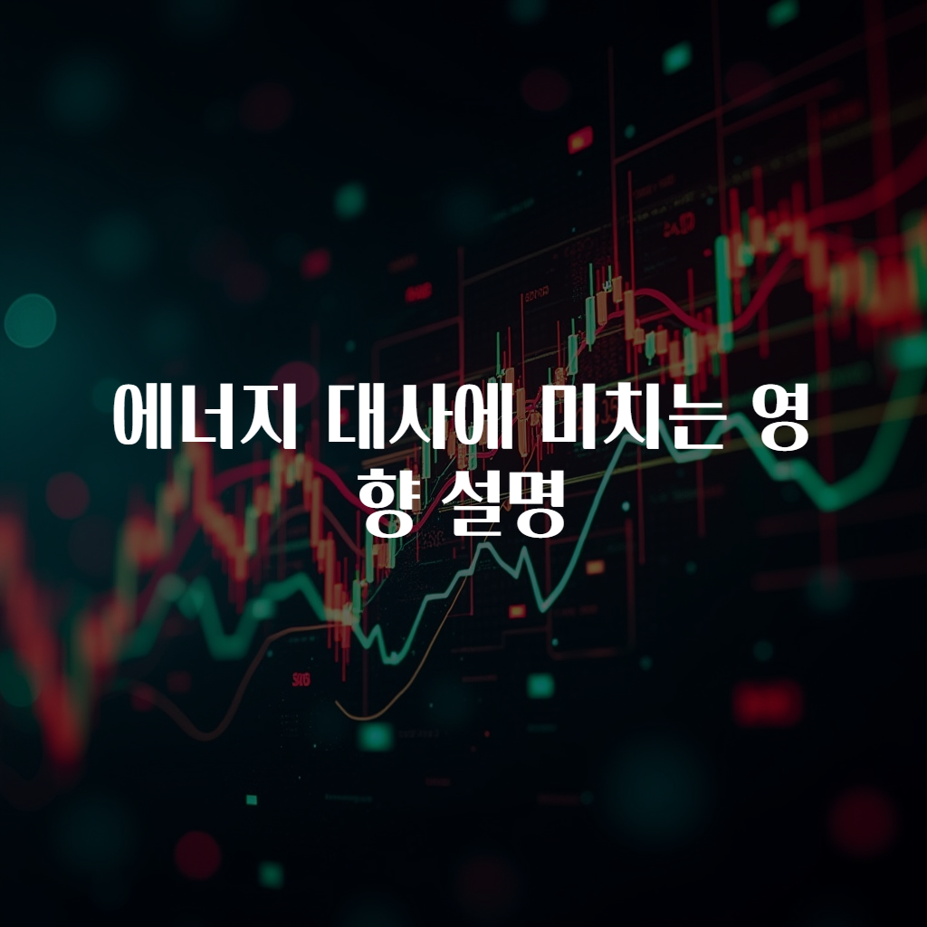 에너지 대사에 미치는 영향 설명