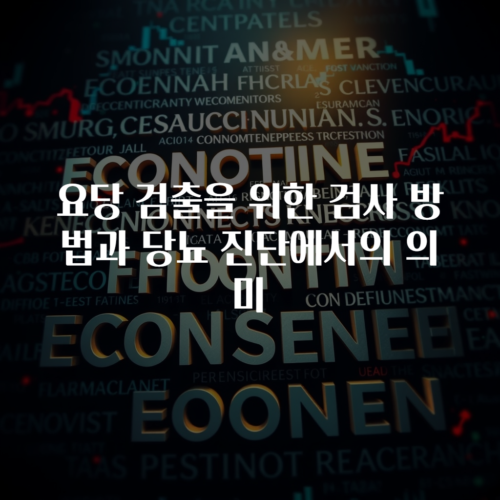 요당 검출을 위한 검사 방법과 당뇨 진단에서의 의미