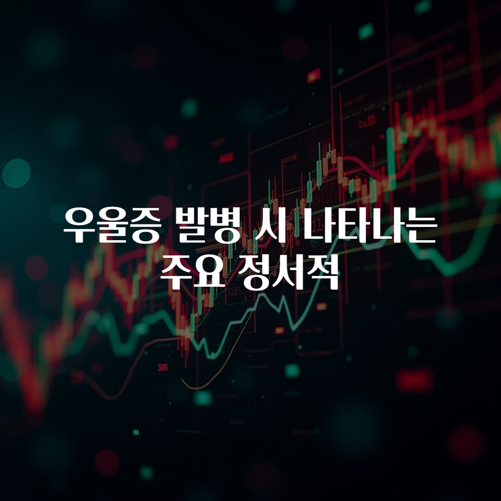 우울증 발병 시 나타나는 주요 정서적