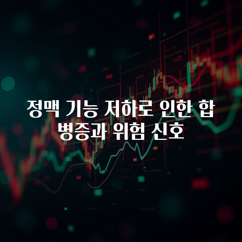 정맥 기능 저하로 인한 합병증과 위험 신호