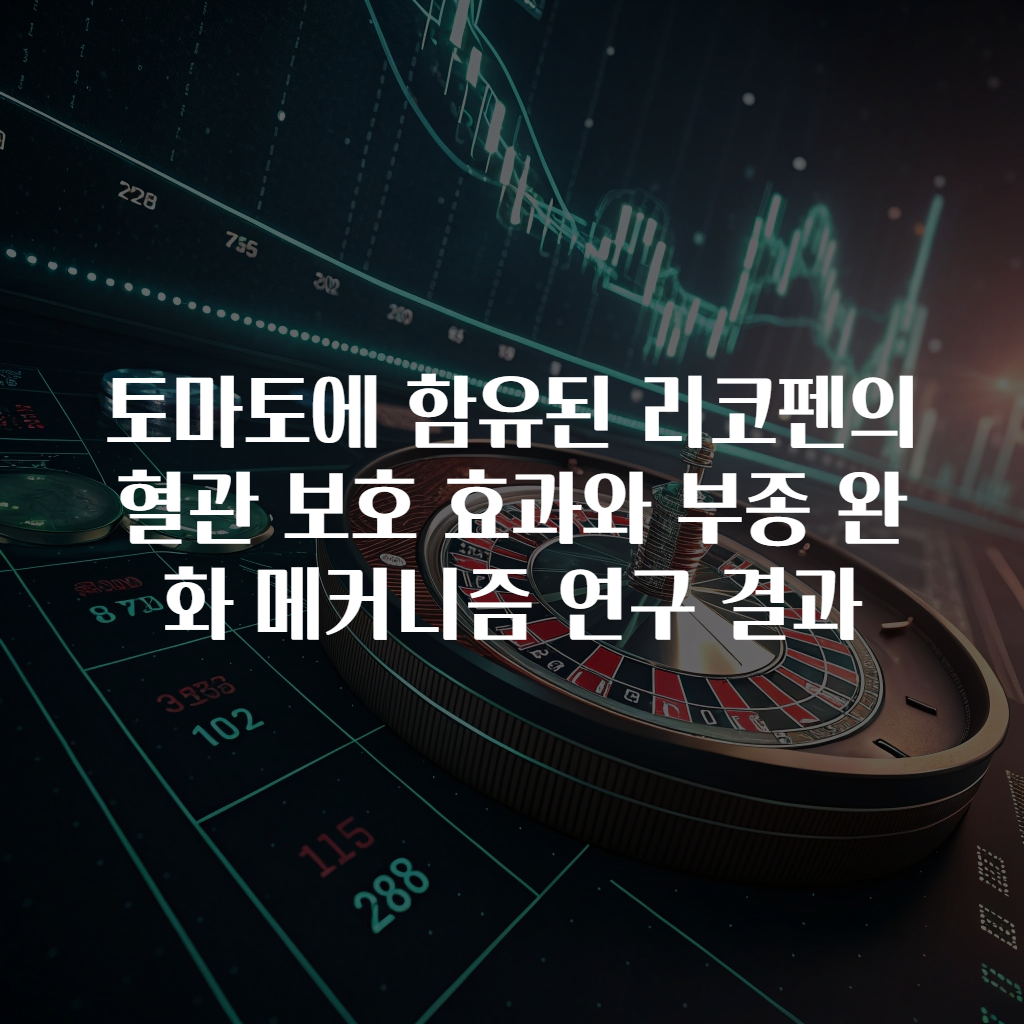 토마토에 함유된 리코펜의 혈관 보호 효과와 부종 완화 메커니즘 연구 결과